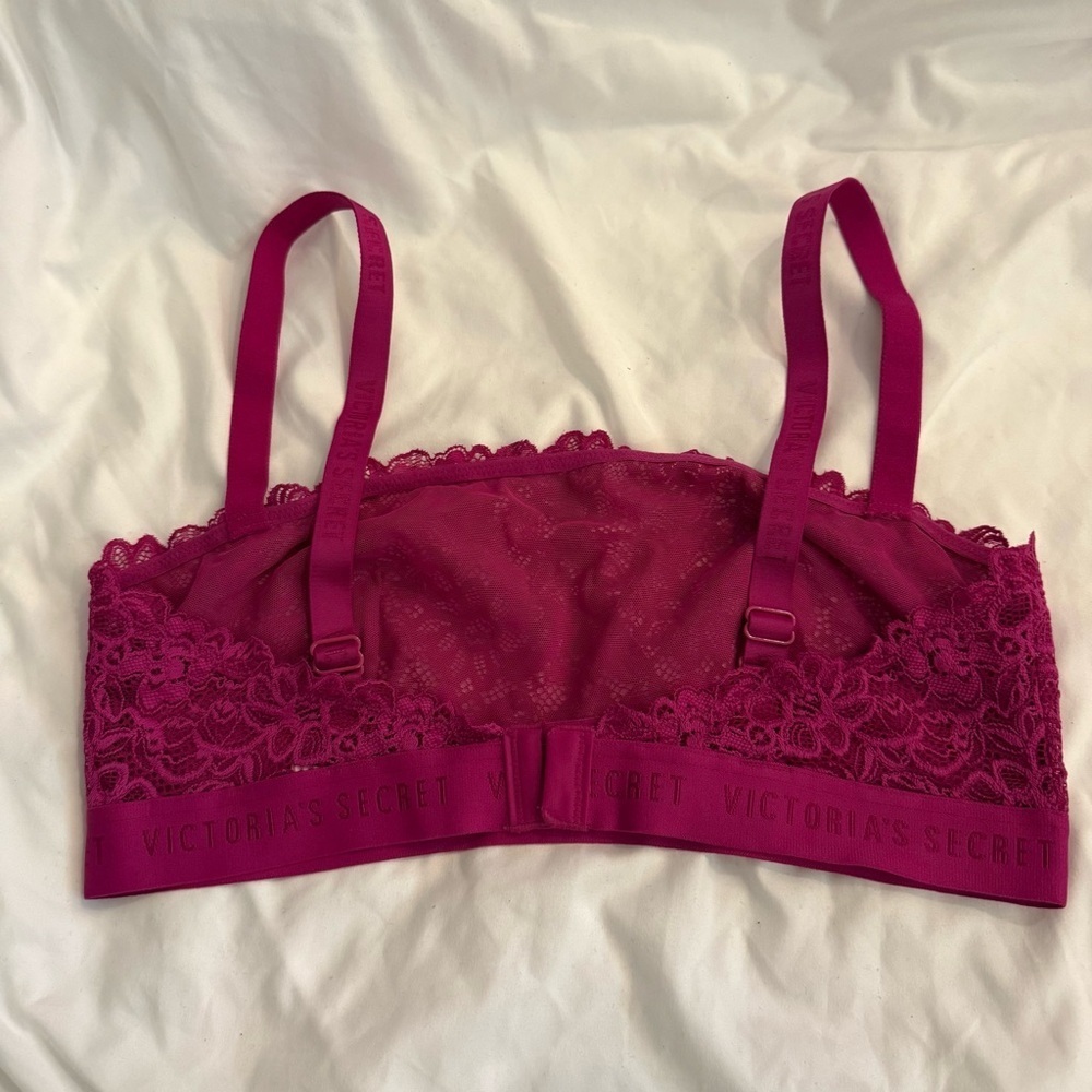 NWOT Victoria’s Secret Lace Bralette Bandeau - Picture 2 of 4